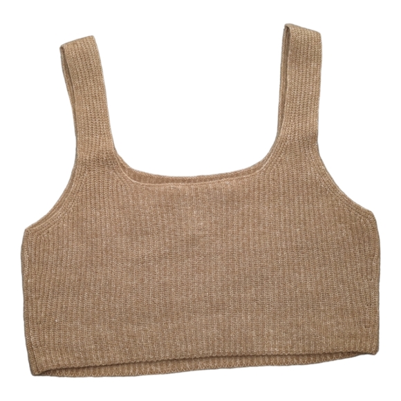 NWT Everlane The Cozy-Stretch Tank In Camel Size Medium - Picture 3 of 7